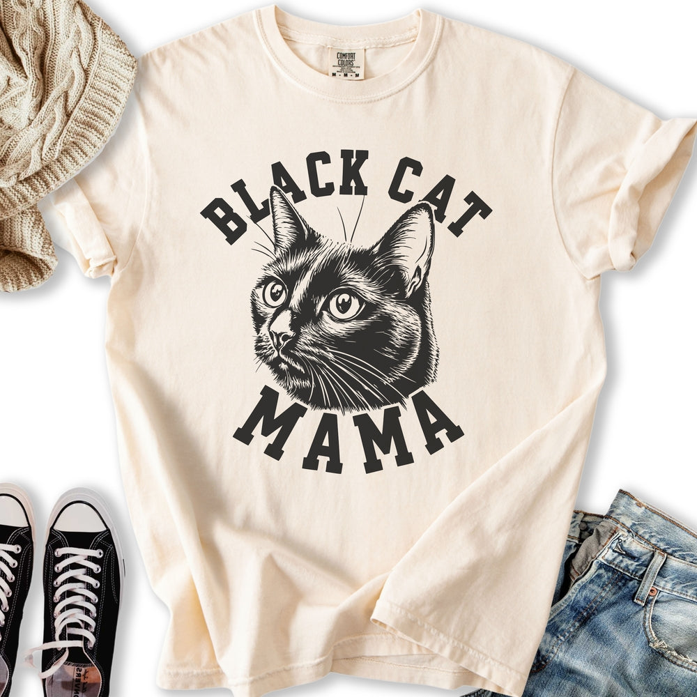 Black Cat Mama Relaxed Tee