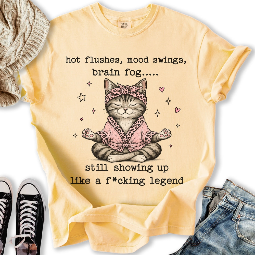 Menopause Cat Relaxed Tee