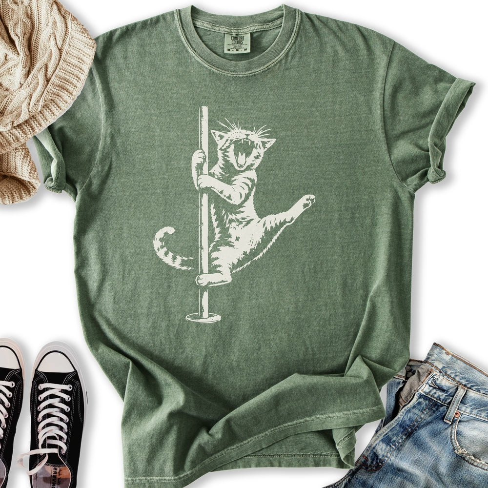 Cat Pole Dancer Relaxed Tee