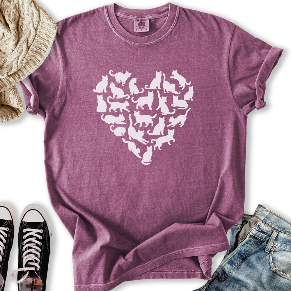 Cats Heart Relaxed Tee