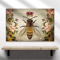 Hail Queen Bee Canvas Wall Art