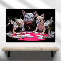 Poker Dog Players Canvas Wall Art ()