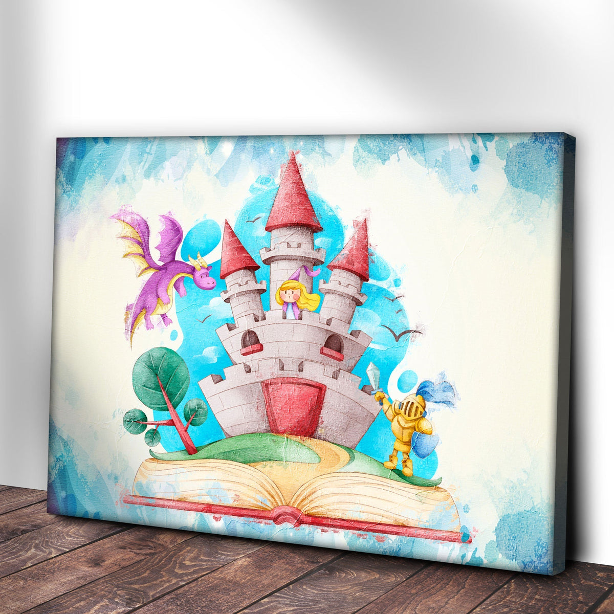 Decor Elements Book Of Fairy Tales Canvas Wall Art