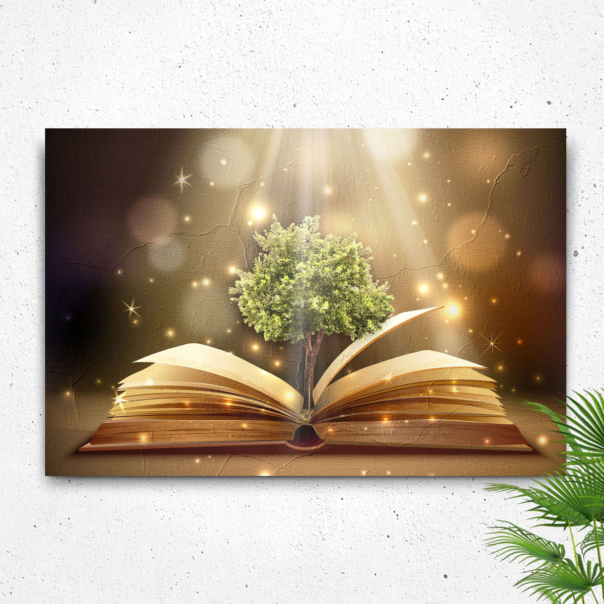 Decor Elements Book Of Wisdom Canvas Wall Art