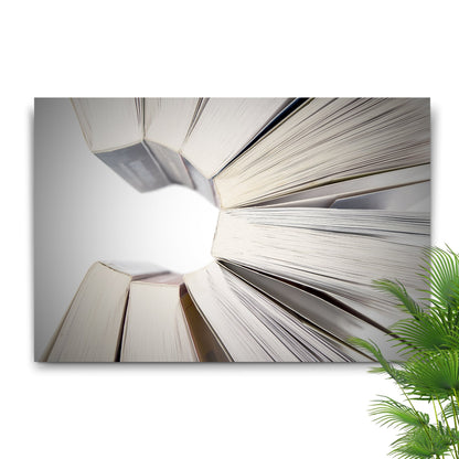 Decor Elements Books Burst Canvas Wall Art