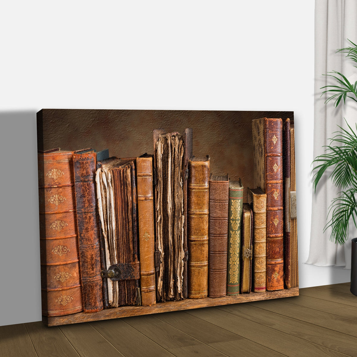 Decor Elements Books Medieval Canvas Wall Art