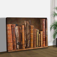 Decor Elements Books Medieval Canvas Wall Art