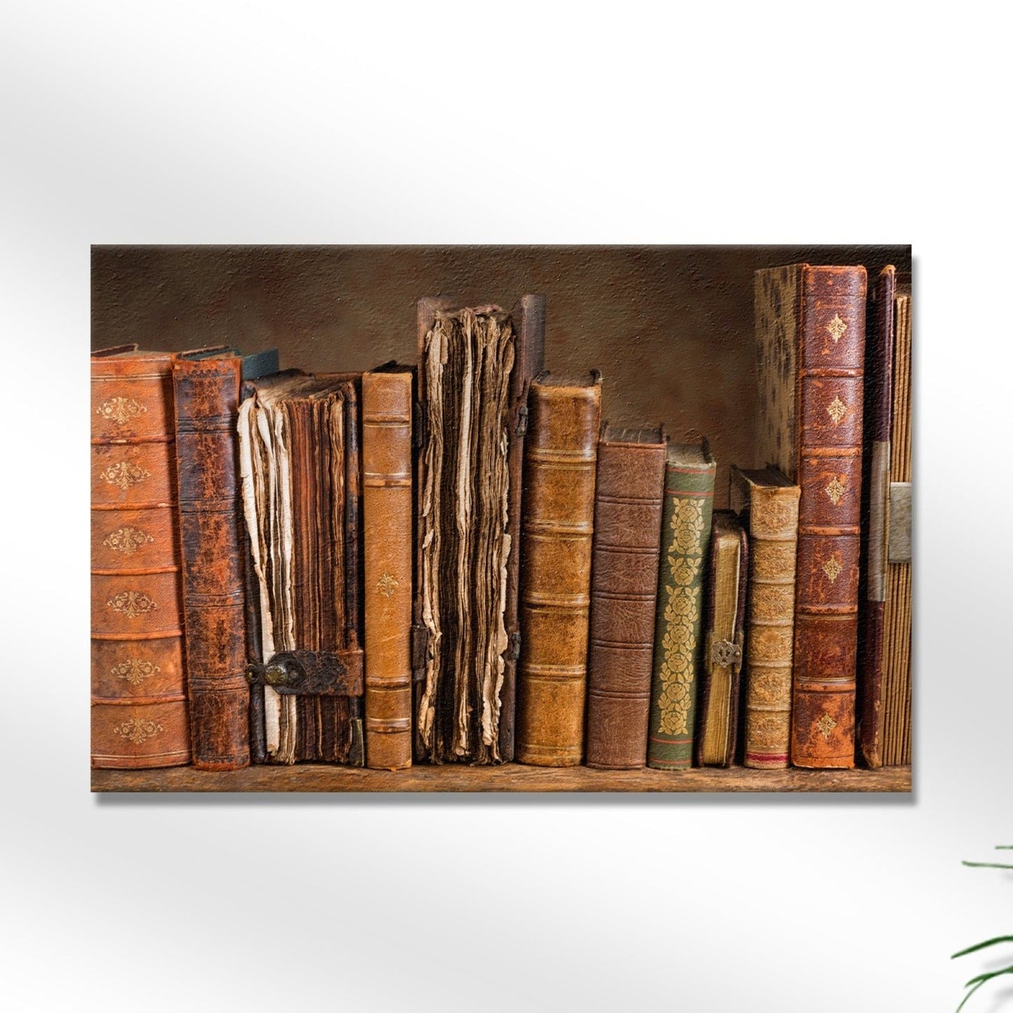 Decor Elements Books Medieval Canvas Wall Art