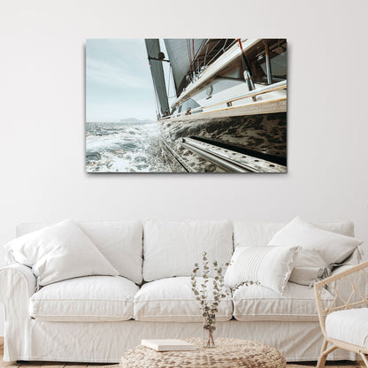 Boat Yacht Sailing Canvas Wall Art