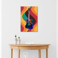 Guitar Retro Canvas Wall Art