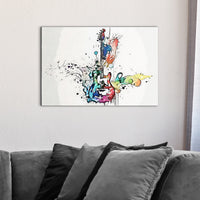 Guitar Abstract Canvas Wall Art