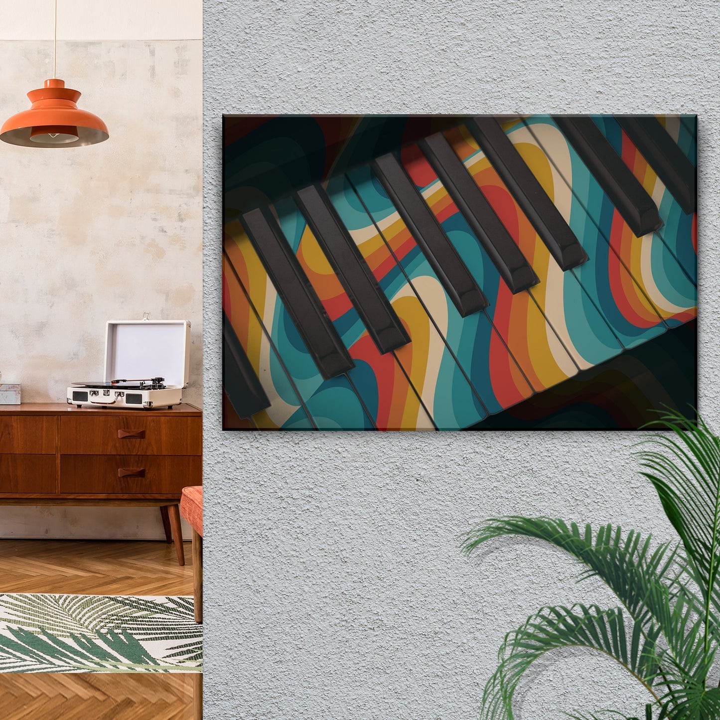 Piano Retro Canvas Wall Art