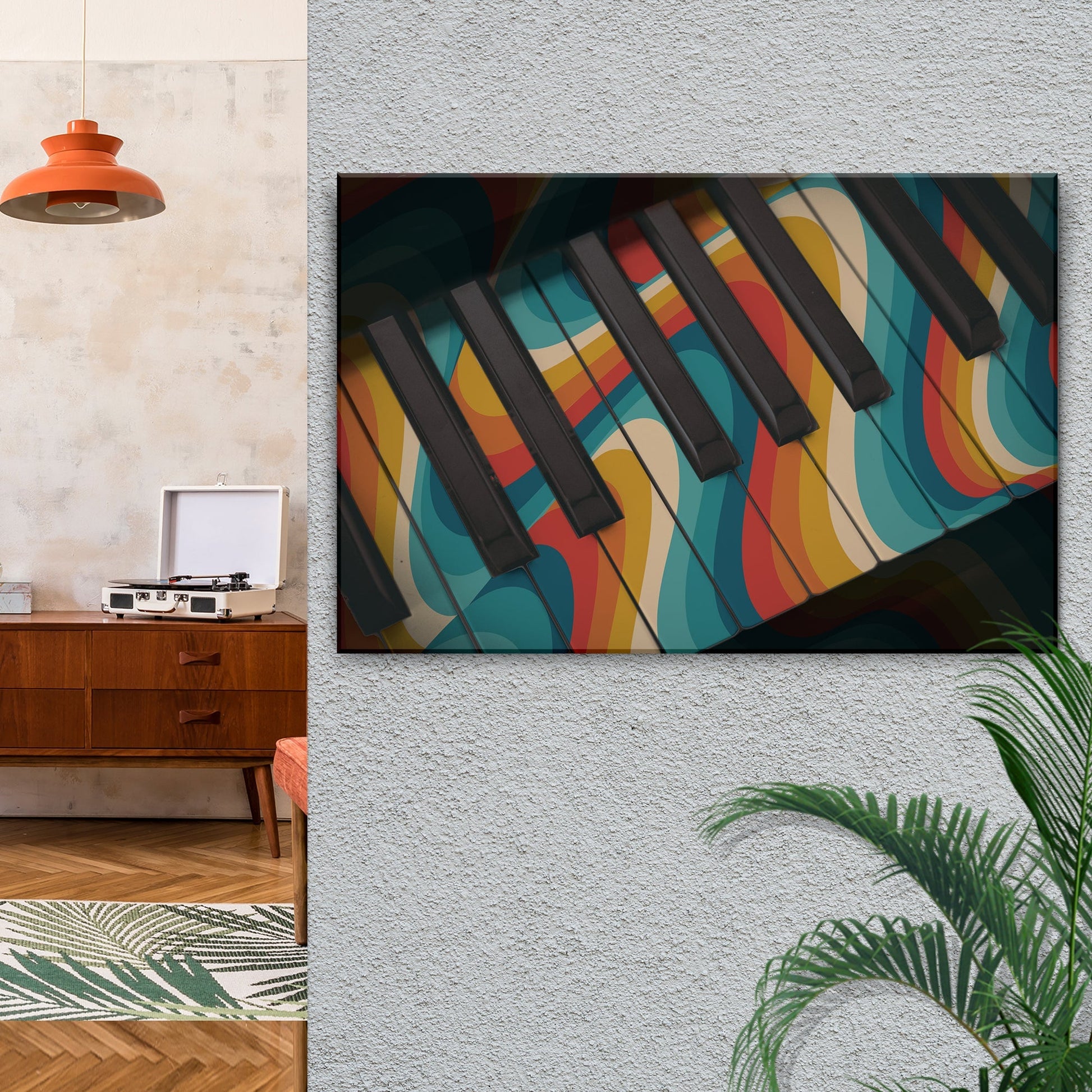 Piano Retro Canvas Wall Art