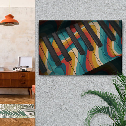 Piano Retro Canvas Wall Art