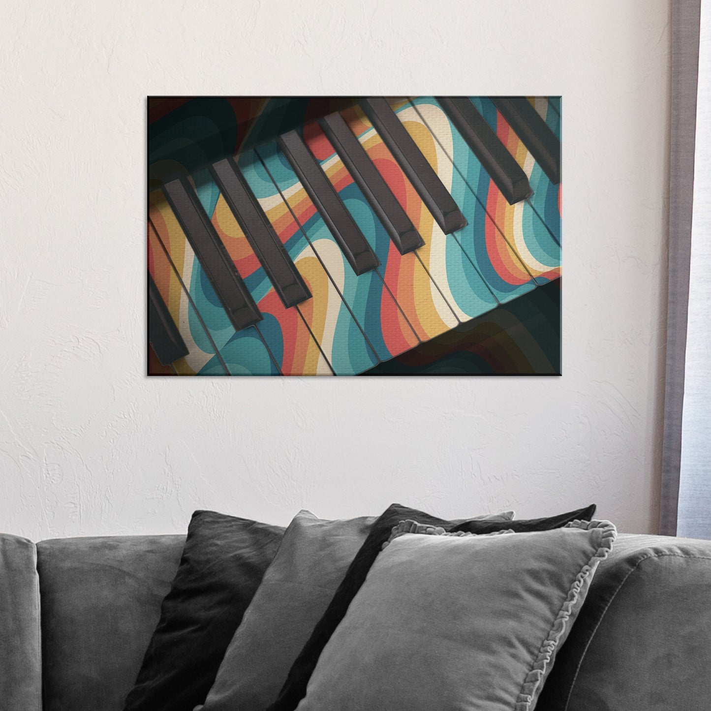Piano Retro Canvas Wall Art