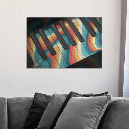 Piano Retro Canvas Wall Art