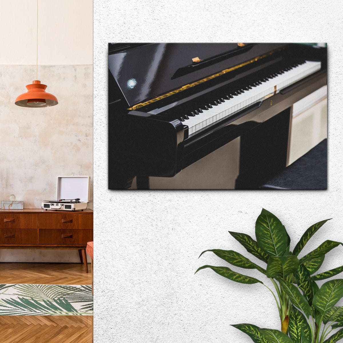 Piano Modern Canvas Wall Art