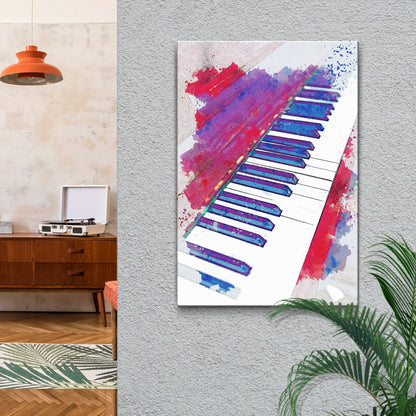 Piano Abstract Canvas Wall Art