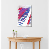 Piano Abstract Canvas Wall Art