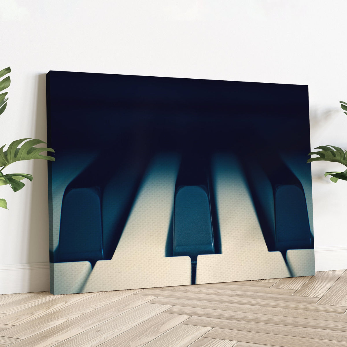 Piano Up Close Canvas Wall Art