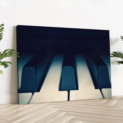 Piano Up Close Canvas Wall Art