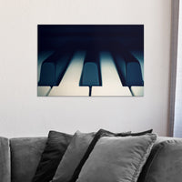 Piano Up Close Canvas Wall Art