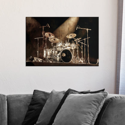 Drums Rustic Canvas Wall Art