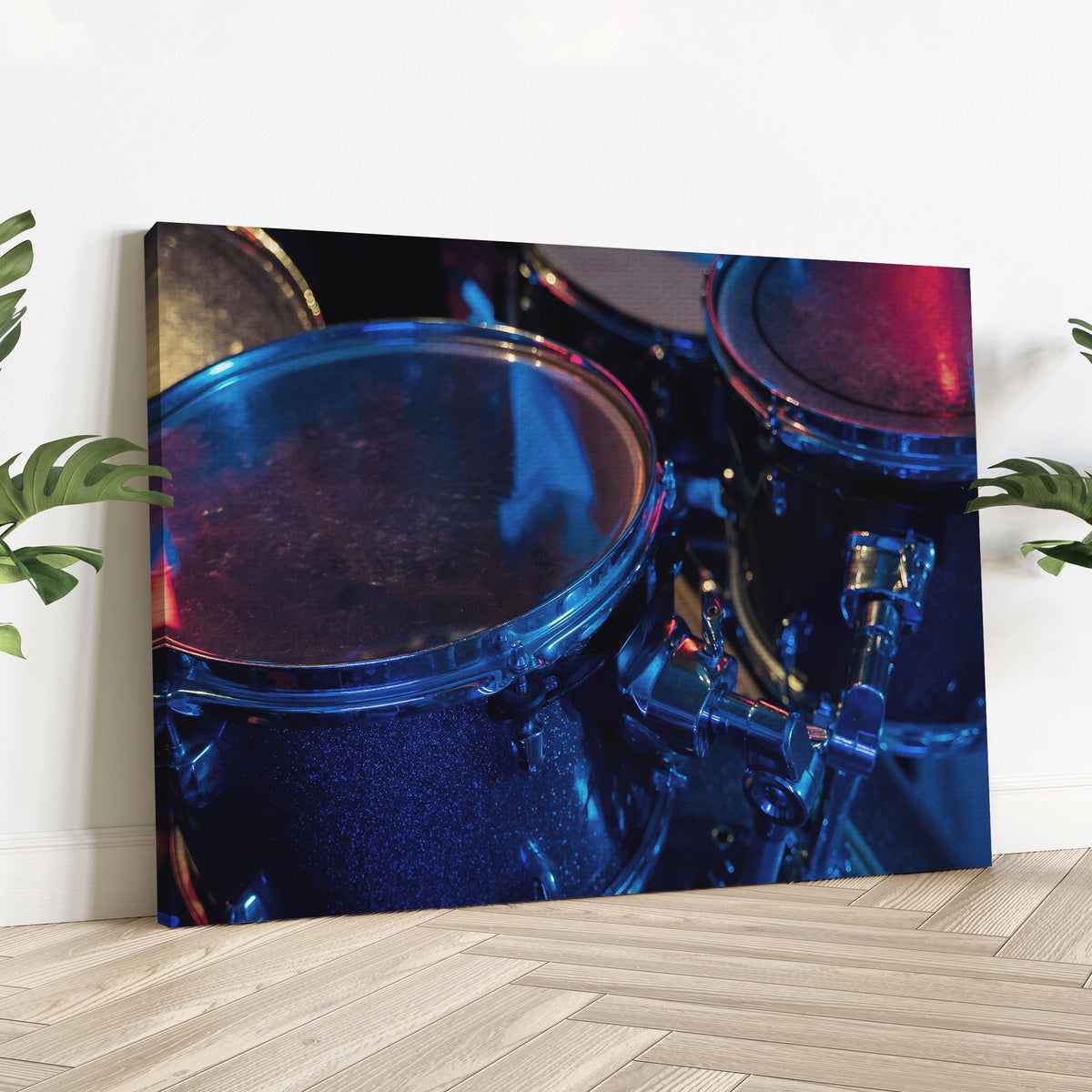 Drums Up Close Canvas Wall Art