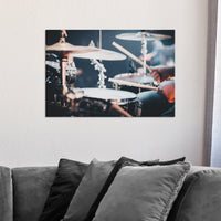 Drums Playing Canvas Wall Art