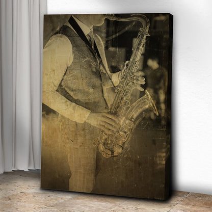 Music Genres Jazz Vintage Canvas Wall Art