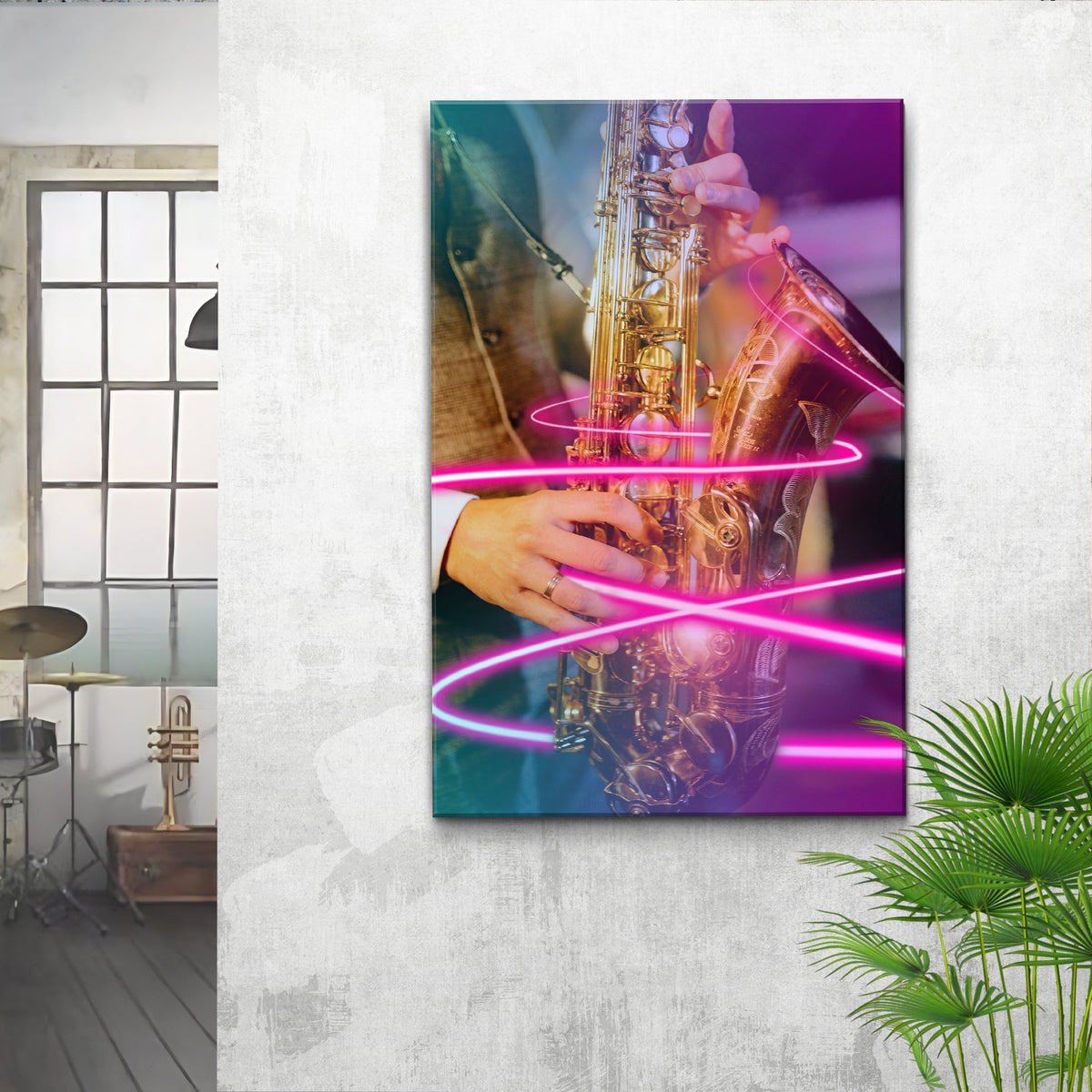 Music Genres Jazz Modern Canvas Wall Art