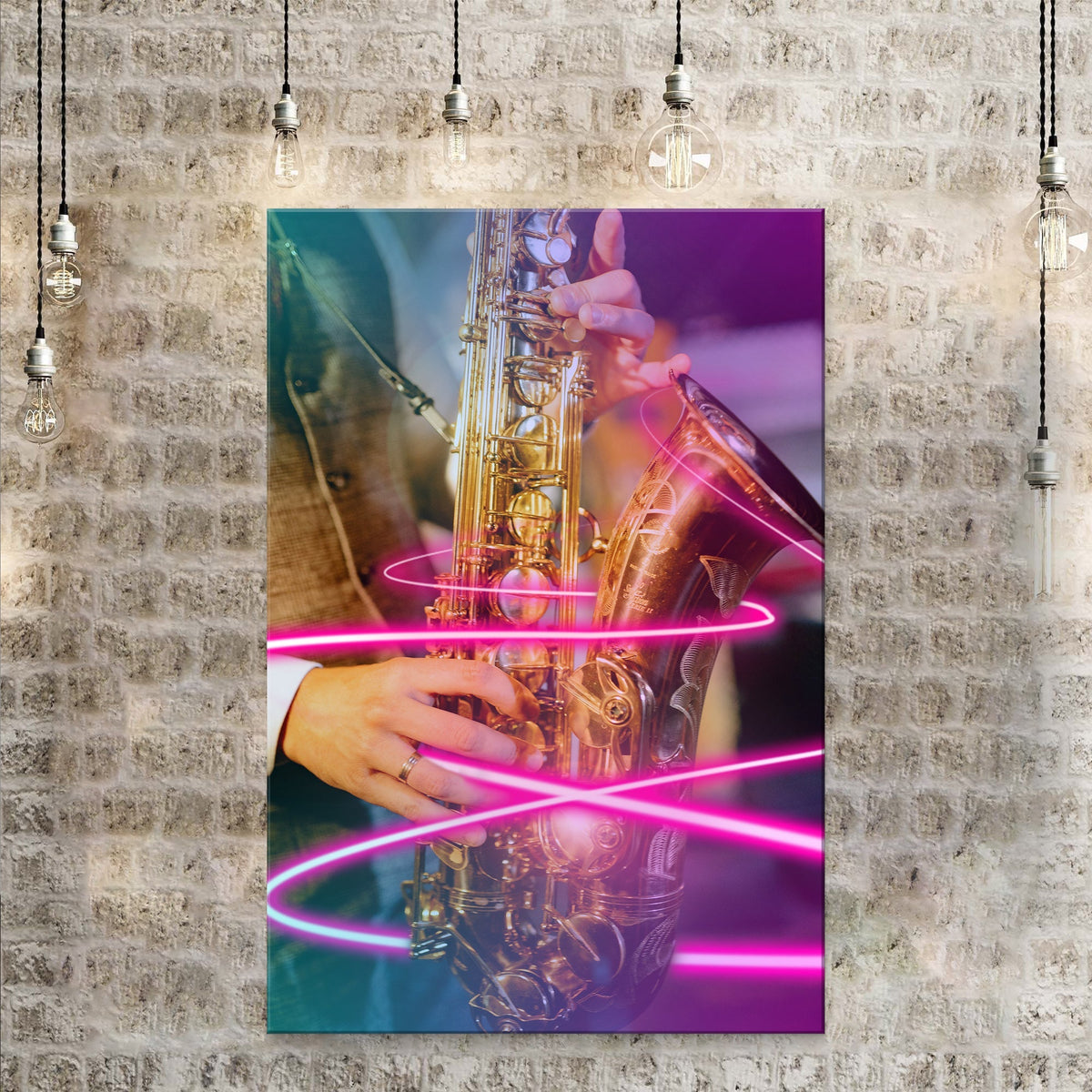 Music Genres Jazz Modern Canvas Wall Art