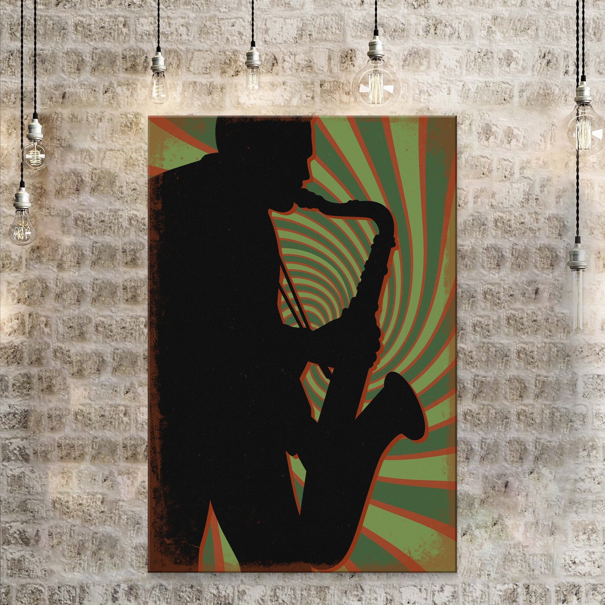 Music Genres Jazz Retro Canvas Wall Art