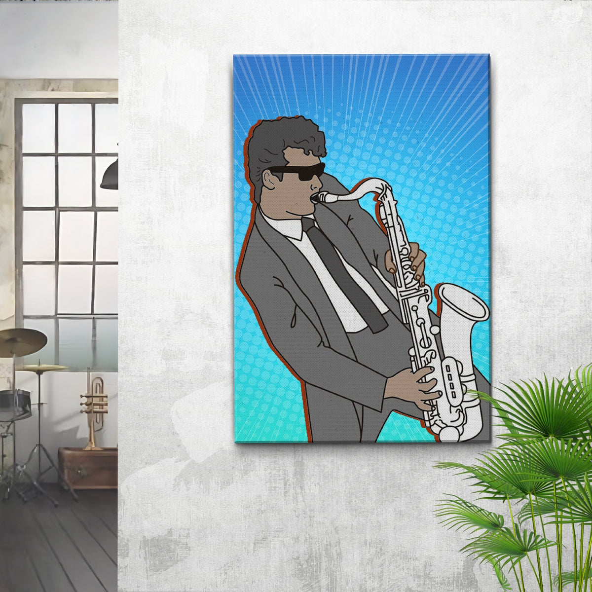 Music Genres Jazz Pop Art Canvas Wall Art