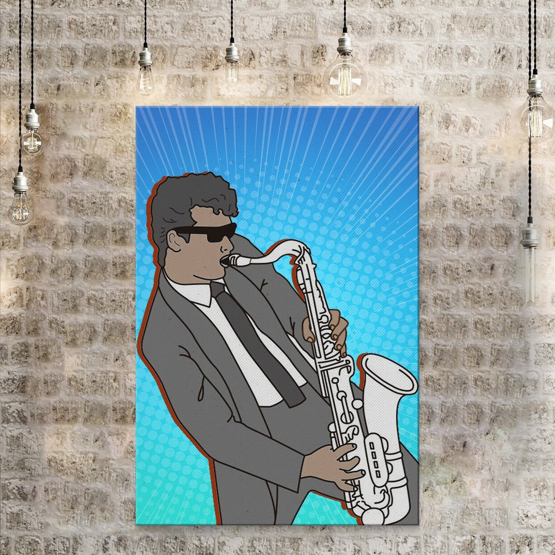 Music Genres Jazz Pop Art Canvas Wall Art