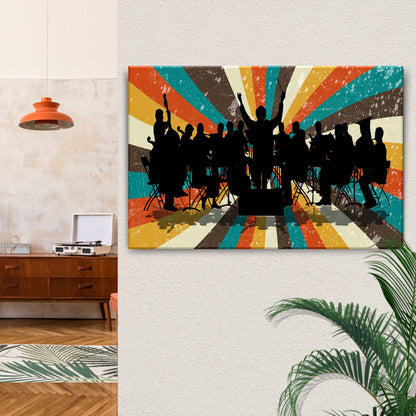 Music Genres Classical Retro Canvas Wall Art
