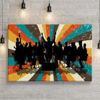 Music Genres Classical Retro Canvas Wall Art