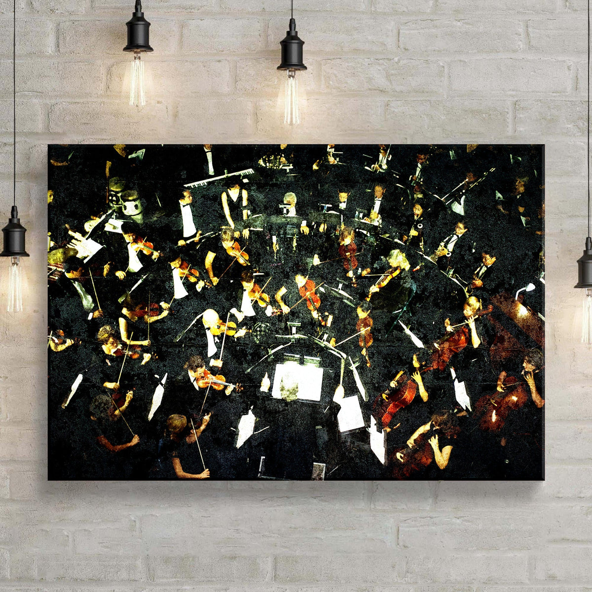 Music Genres Classical Grunge Canvas Wall Art