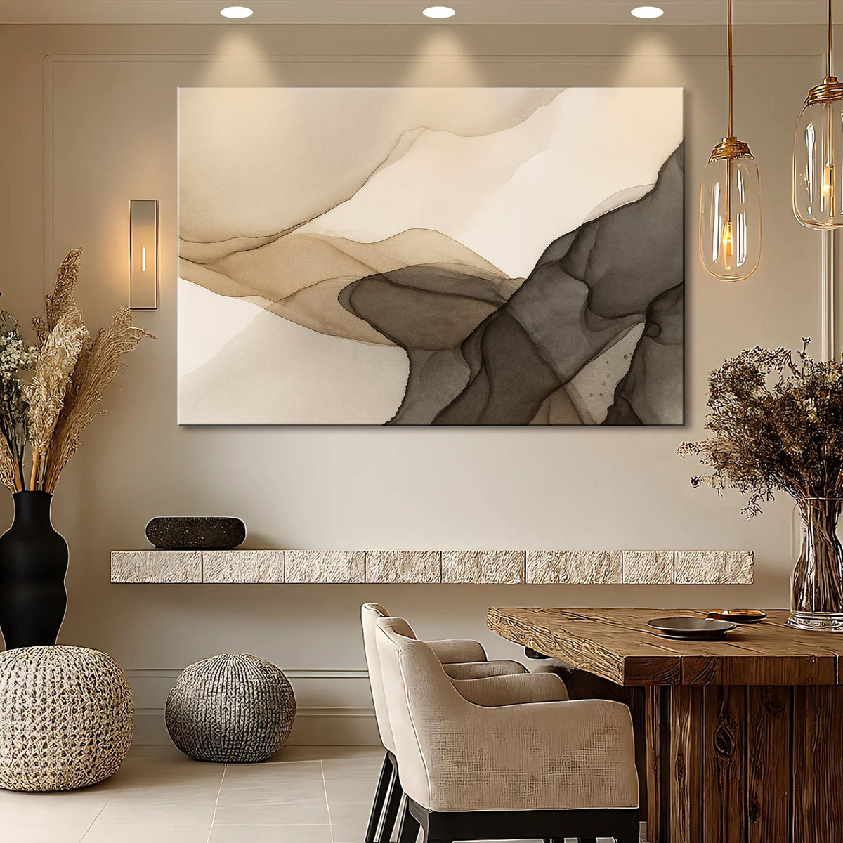 Abstract Fluid Design Wall Art