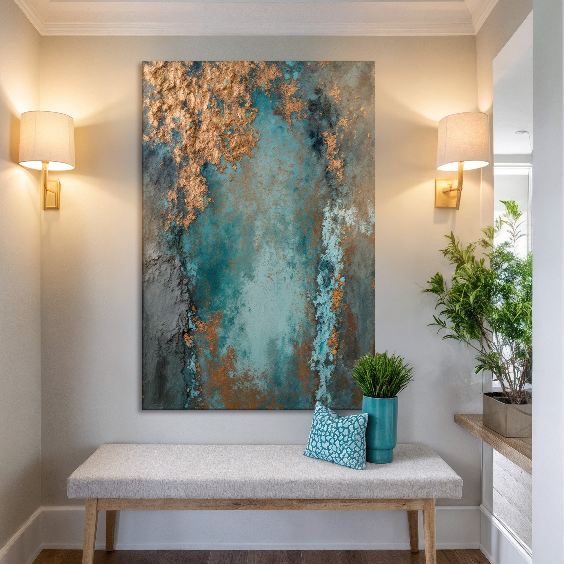 Rust and Reverie Abstract Wall Art I