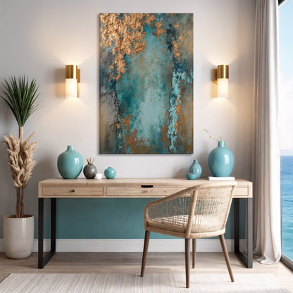 Rust and Reverie Abstract Wall Art I