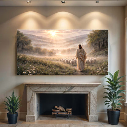 Jesus with His Flock Faith Wall Art II