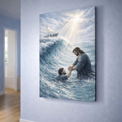 Held Above the Deep Wall Art
