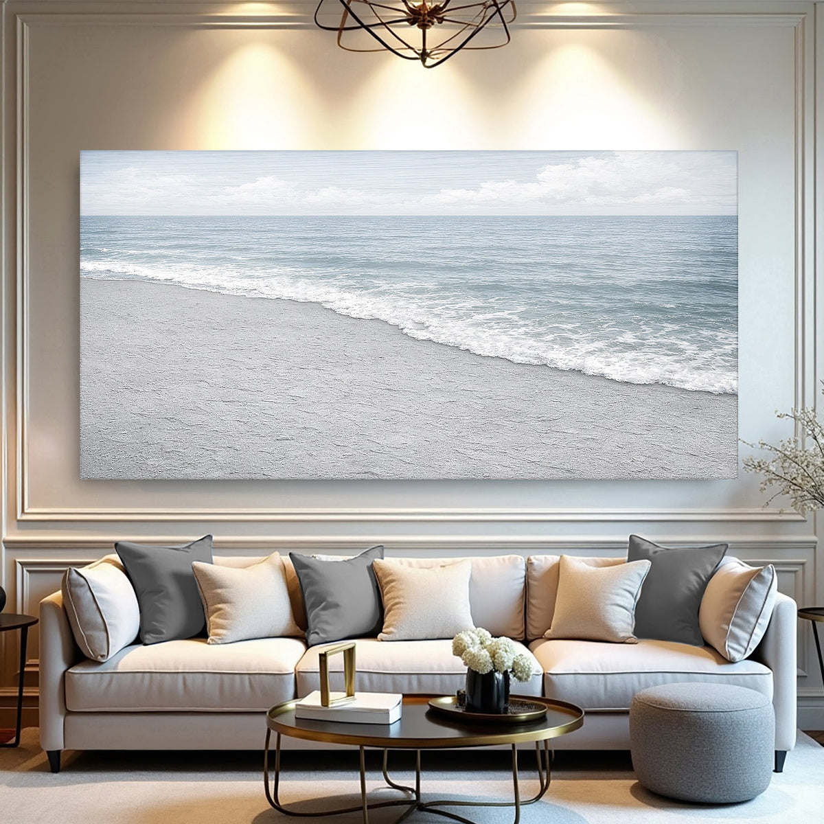 Abstract Beach Shore Wall Art X