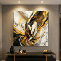 Marble Gold Hands Abstract
