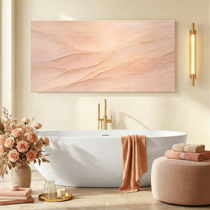 Blush And Cream Wave