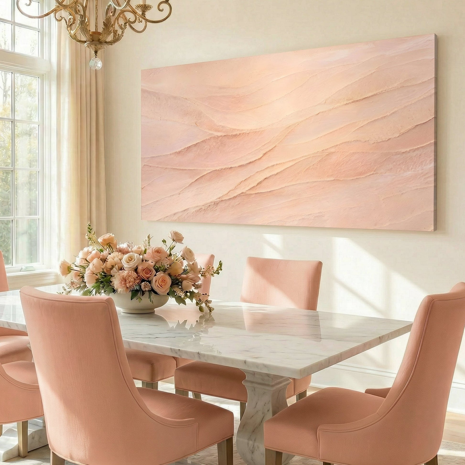 Blush And Cream Wave