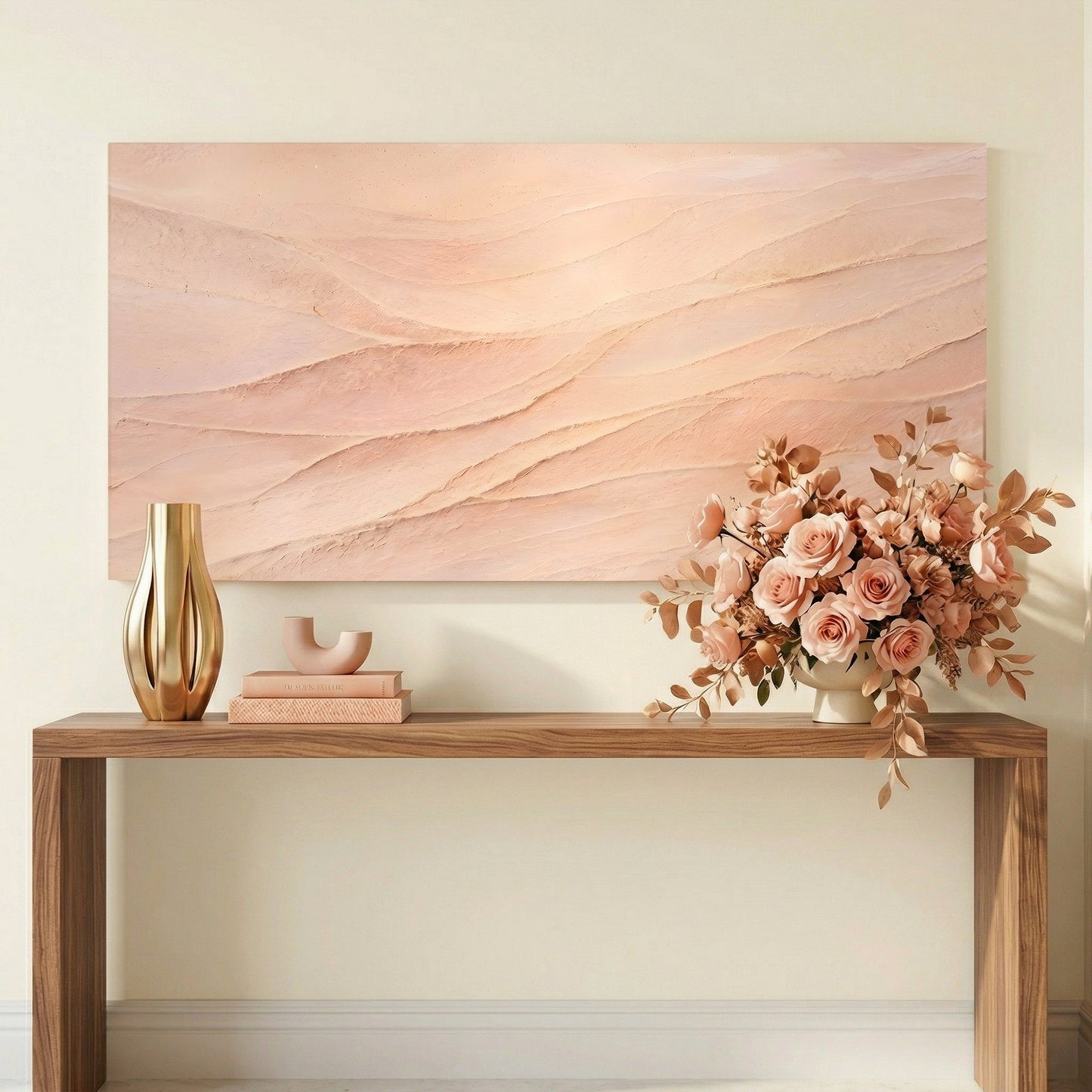 Blush And Cream Wave