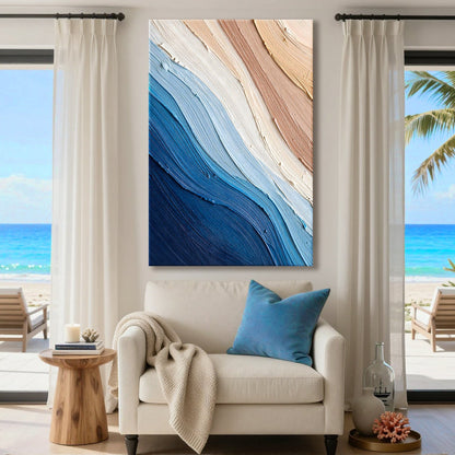 Coastal in Blue and Sand