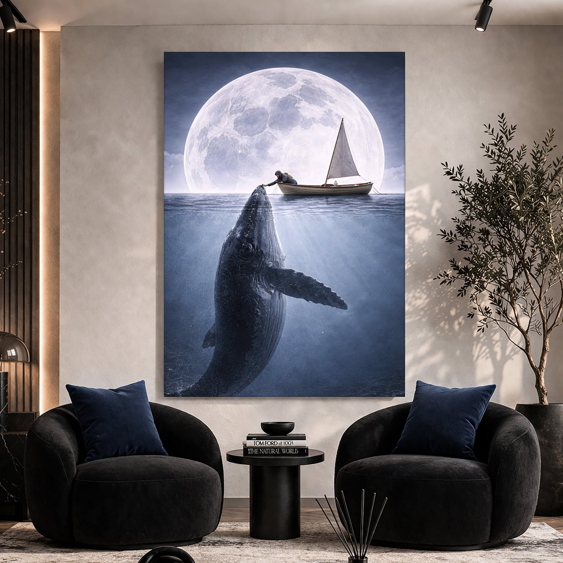Moonlight Ocean Encounter